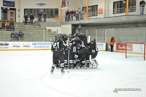 Stevenson women's ice hockey comes out strong in their second game against Buffalo State and never trails, putting together a solid 4-1 victory over the Bengals.Stevenson women's ice hockey comes out strong in their second game against Buffalo State and never trails, putting together a solid 4-1 victory over the Bengals. (Sabina Moran/Stevenson)