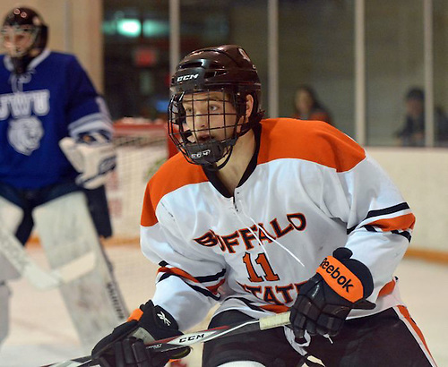 Jason Zaleski of Buffalo State made the SUNYAC All-Rookie Team this season (photo: Dan Hickling).