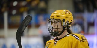 Kelly Panek, Harvard vs. Minnesota. 2015 National Championship (Candace Horgan)