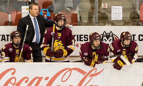 16 November 05 University of Minnesota Duluth and St. Cloud State University  meet in a NCHC conference contest at Herb Brooks National Hockey Center (Bradley K. Olson)