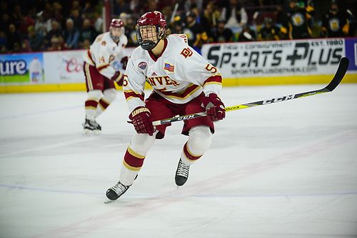 Henrik Borgström of Denver, Colorado College at Denver, NCHC first-round playoffs, March 10, 2017. (Candace Horgan)