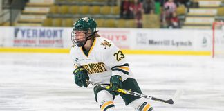 Alyssa Gorecki of Vermont against St. Lawrence. (Brian Jenkins)