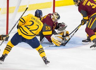 Scott Davidson (22 - Quinnipiac), Joey Daccord (35 - Arizona State) (Omar Phillips 2017)