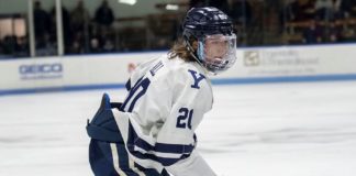 Yale leading point-getter Hall finding ways to score goals, says ‘it’s hard to say why’