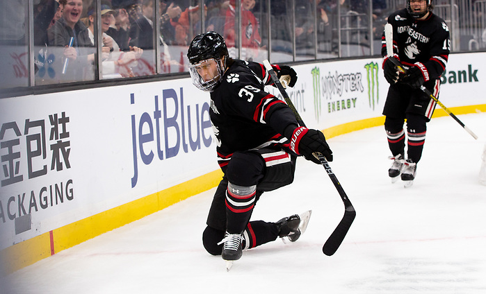 BOSTON, MA - FEBRUARY 3: NCAA hockey in the semifinals of the annual Beanpot Hockey Tournament at TD Garden on February 3, 2020 in Boston, Massachusetts. (Photo by Rich Gagnon/USCHO) (Rich Gagnon)