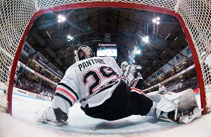 BOSTON, MA - JANUARY 31: Craig Pantano #29 of the Northeastern Huskies. The Providence College Friars visit the Northeastern Huskies during NCAA men's hockey at Matthews Arena on January 31, 2020 in Boston, Massachusetts. (Photo by Rich Gagnon/USCHO) (Rich Gagnon)