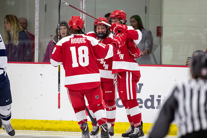 Wisconsin Badgers XXXX during an NCAA college women’s hockey game against the Penn State Nittany Lions Friday, Oct. 4, 2019, in Madison, Wis. The Badgers won 7-0. (Photo by David Stluka/Wisconsin Athletic Communications) (David Stluka)